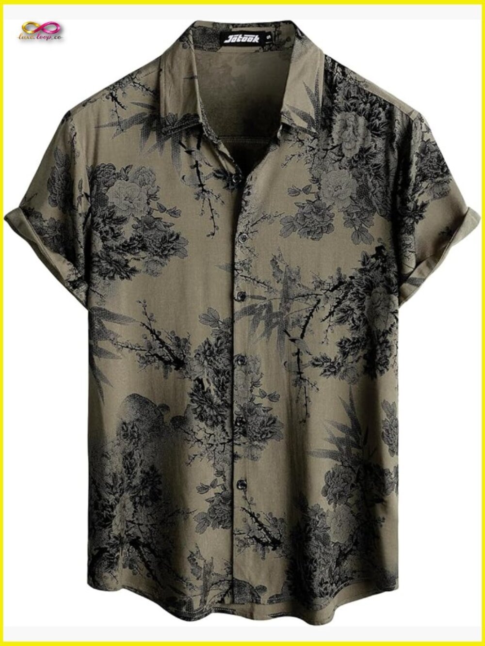 Mens Hawaiian Shirt Short Sleeve Button Down Tropical Floral Summer Beach Shirt